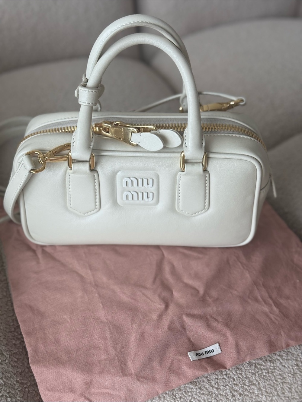 Miu Miu White Leather bag